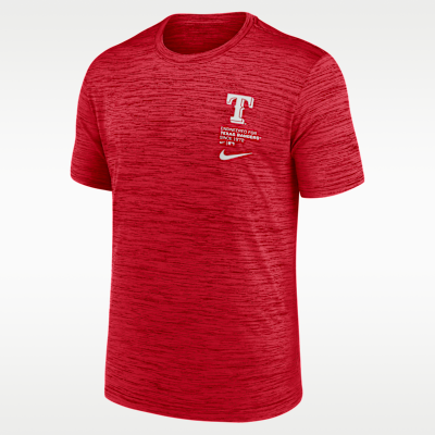 Texas Rangers Velocity Men's Nike Dri-FIT MLB T-Shirt. Nike.com
